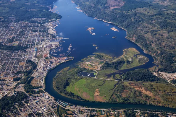 Aerial view of Port Alberni